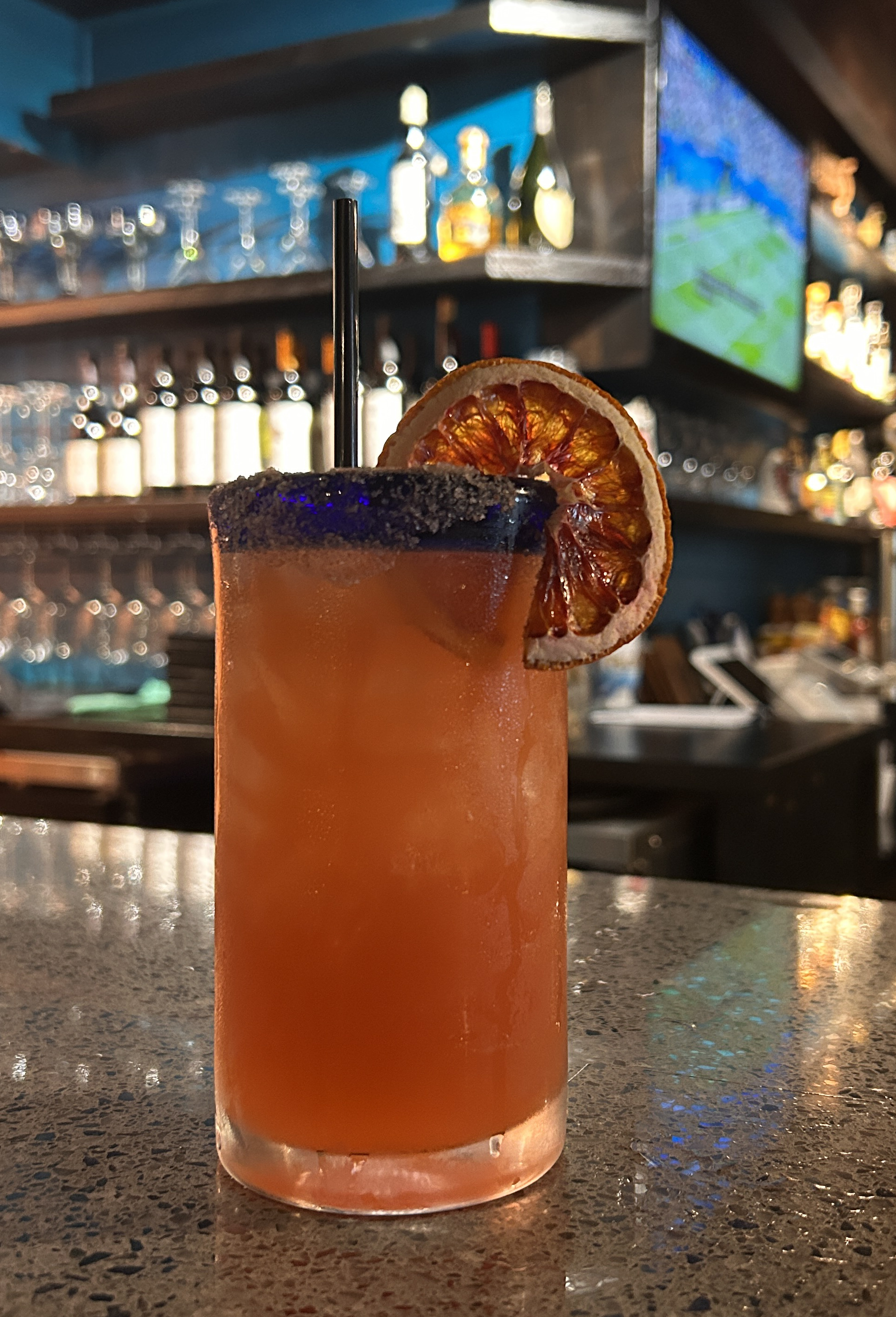 Prickly Pear Margarita at Hatch Southwest Kitchen in Carmel California